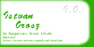 istvan orosz business card